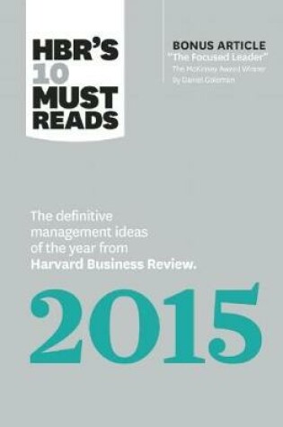 Cover of HBR's 10 Must Reads 2015