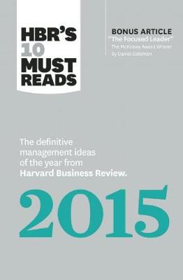 Book cover for HBR's 10 Must Reads 2015