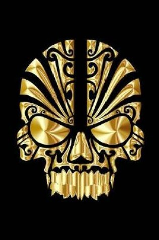 Cover of Golden Tribal Skull Writing Book