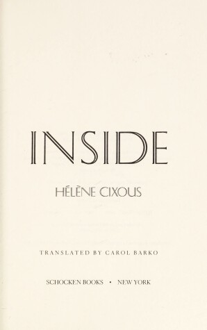 Book cover for Inside