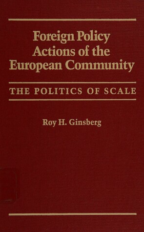 Cover of Foreign Policy Actions and the European Community