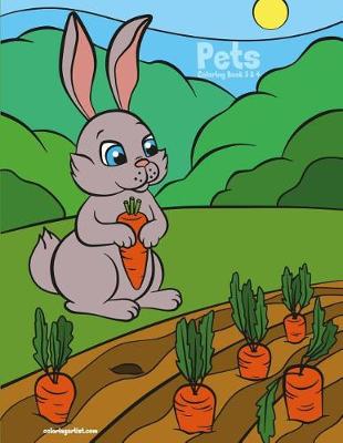 Book cover for Pets Coloring Book 3 & 4