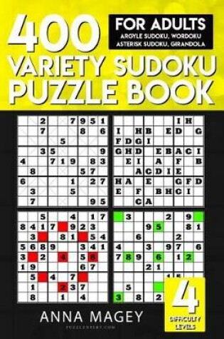 Cover of 400 Variety Sudoku Puzzle Books for Adults