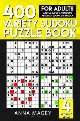 Cover of 400 Variety Sudoku Puzzle Books for Adults