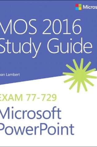 Cover of MOS 2016 Study Guide for Microsoft PowerPoint