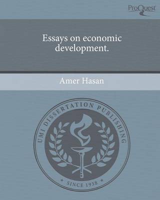 Book cover for Essays on Economic Development.