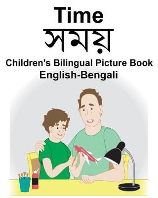 Book cover for English-Bengali Time Children's Bilingual Picture Book