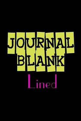 Cover of Journal Blank Lined