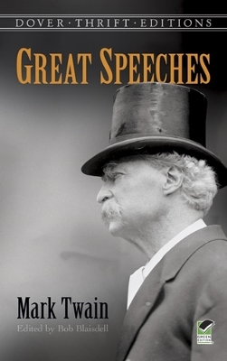 Book cover for Great Speeches by Mark Twain