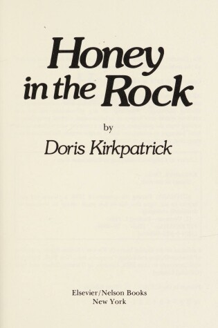 Cover of Honey in the Rock