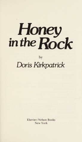 Book cover for Honey in the Rock