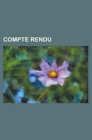 Cover of Compte Rendu