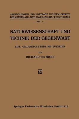 Cover of Naturwissenschaft Und Technik Der Gegenwart