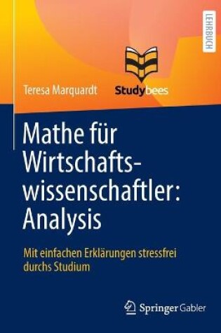 Cover of Mathe Für Wirtschaftswissenschaftler: Analysis