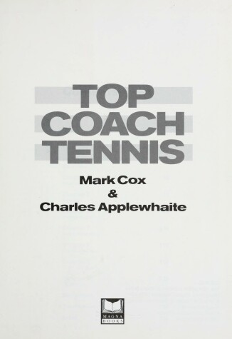 Book cover for Top Coach Tennis