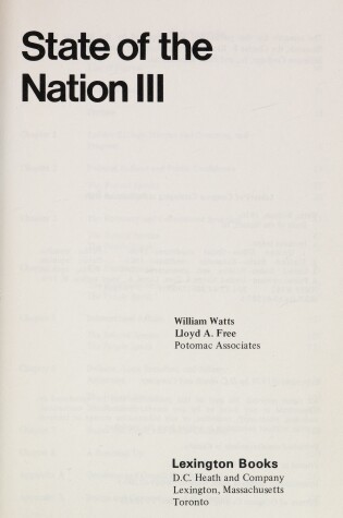 Cover of State of the Nation