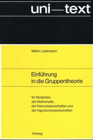 Cover of Einfuhrung in die Gruppentheorie