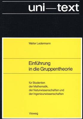 Cover of Einfuhrung in die Gruppentheorie