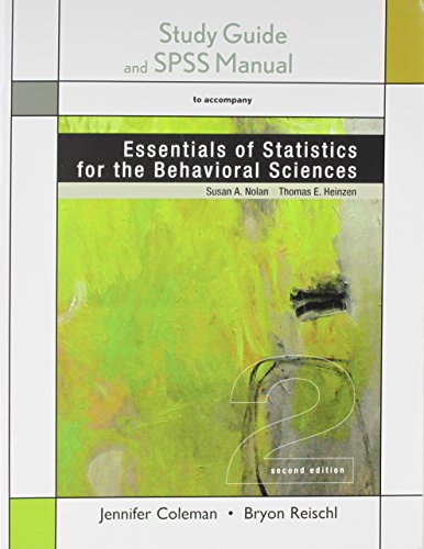Book cover for Study Guide for Essentials of Statistics for the Behavioral Sciences