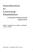 Book cover for Introduction to Learning Disabilities
