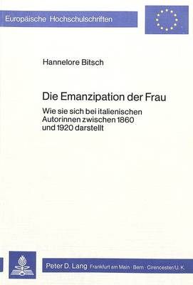 Cover of Die Emanzipation Der Frau