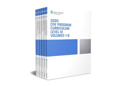 Cover of CFA Program Curriculum 2020 Level III, Volumes 1 - 6, Box Set