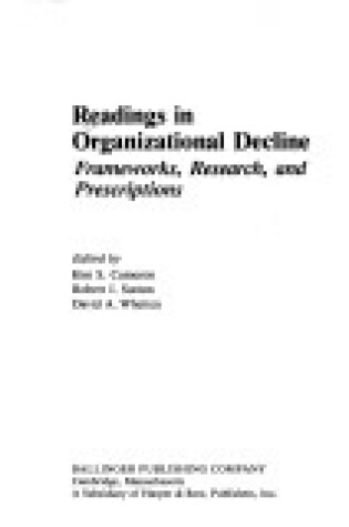 Cover of Readings in Organizational Decline