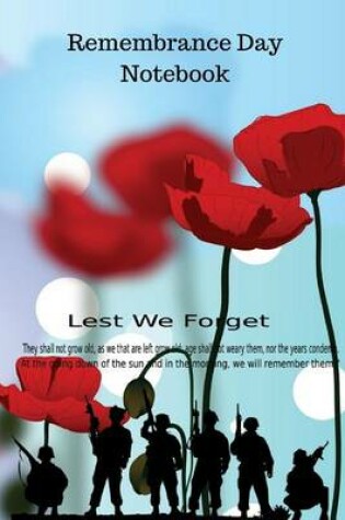 Cover of Remembrance Day Notebook