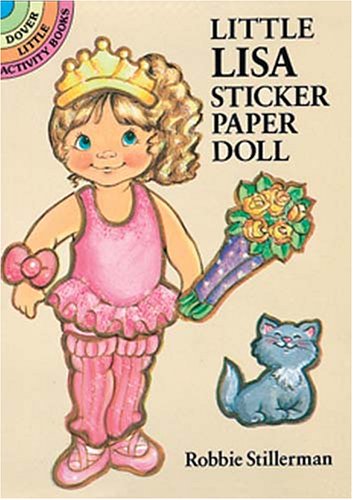 Book cover for Little Lisa Sticker Paper Doll