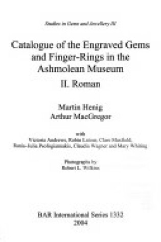 Cover of Catalogue of the Engraved Gems and Finger-Rings in the Ashmolean Museum. II. Roman