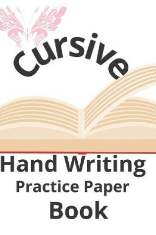 Cover of cursive hand writing practice paper book