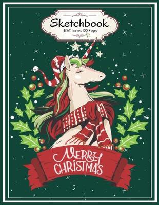 Book cover for Merry Christmas Santa Unicorn