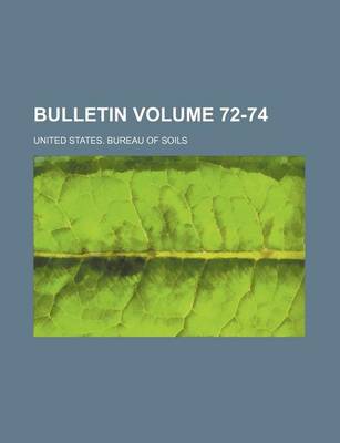 Book cover for Bulletin Volume 72-74