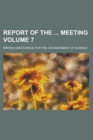 Cover of Report of the Meeting Volume 7