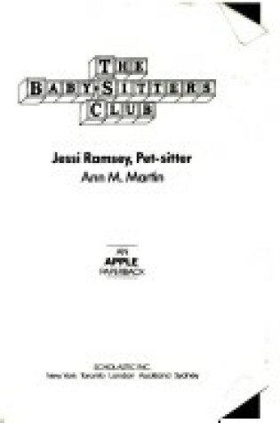 Cover of Jessi Ramsey, Pet-Sitter