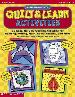 Book cover for Month-By-Month Quilt & Learn Activities