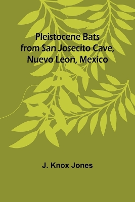 Book cover for Pleistocene Bats from San Josecito Cave, Nuevo Leon, Mexico