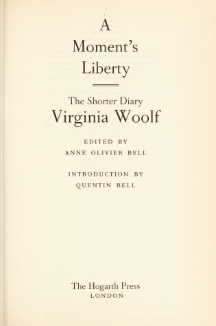 Cover of A Moment's Liberty