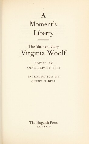 Book cover for A Moment's Liberty