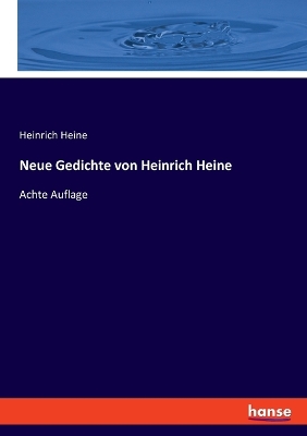 Book cover for Neue Gedichte von Heinrich Heine