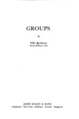 Cover of Groups