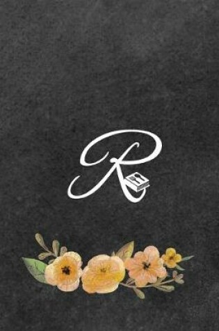 Cover of Initial Monogram Letter R on Chalkboard