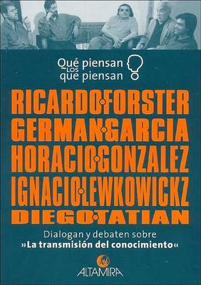 Book cover for Que Piensan Los Que Piensan