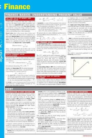 Cover of Finance SparkCharts