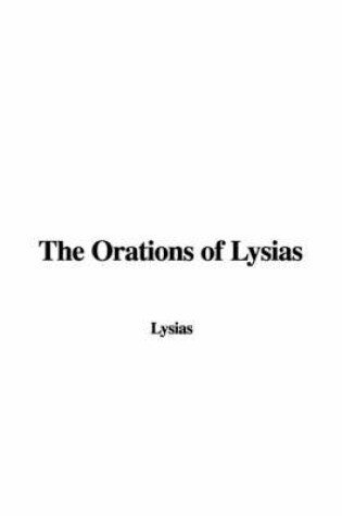 Cover of The Orations of Lysias