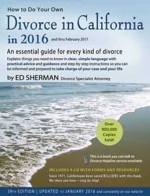 Book cover for How to Do Your Own Divorce in California in 2016