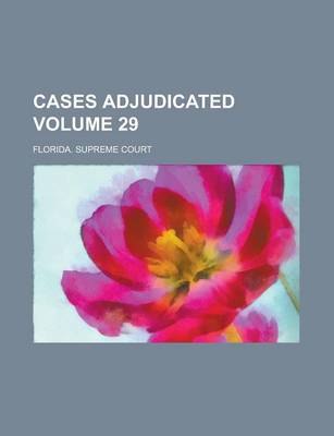 Book cover for Cases Adjudicated Volume 29