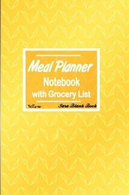 Cover of Meal Planner Notebook with Grocery List Yellow