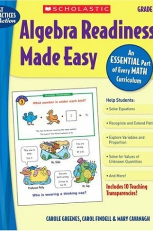 Cover of Algebra Readiness Made Easy: Grade 3