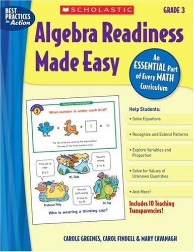 Cover of Algebra Readiness Made Easy: Grade 3